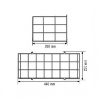 EsyLux EN10077296 Ochranný koš SLX/ELX BASKET GUARD CEILING výška 260 mm