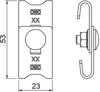 OBO 6016764 Rohová spojka GEV 36 VA4401 SP