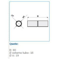 MGM-016 spojka trubek, IP 40, D 16 mm INSET 10672