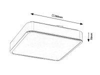 Wolimir LED 22W IP44 chrom RABALUX 2982