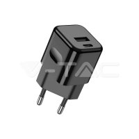 30W Charging Adapter With 1PD + 1 QC Por
