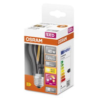 Světelný zdroj LEDVANCE LED CLASSIC A GLOWdim 40 CL 4 W/22002700 K E27