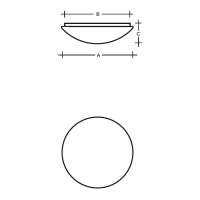 Stropní svítidlo Charon 415mm 2x75(57)  W E27K LUCIS S37.12.T14