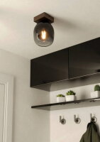 Stropní svítidlo FILAGO E27 černá/dřevo/černá 1X40W IP20 EGLO 900825