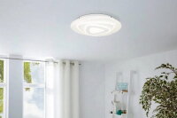 Stropní svítidlo PALAGIANO LED d300 bílá/satén 14,7W IP20 EGLO 900863