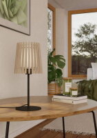 Stolní svítidlo FATTORIA E27 černá/hnědá/bílá 1X25W EGLO 900904