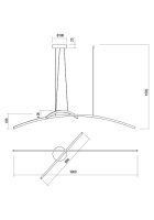 Závěsné svítidlo KATANA SU LED 45W 3000K MWH REDO 01-2101