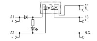 Polovodičové relé SSR, 24VDC, výstupní napětí AC 24-240 V, šedá WAGO 857-714