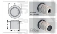 WAPRO ZTK-13 zaslepovací díl(zátka)pro kabelové vývodky M20, 13,5 mm,nylon 66