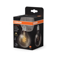 LEDVANCE Vintage 1906 LED CLASSIC Globe Dimmable 4.6W 927 Clear E27