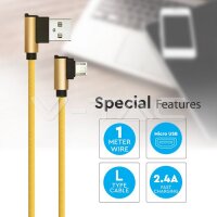 1 M Micro USB Cable Gold Diamond Series VT-5362 V-TAC SKU8637