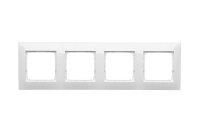 Rámeček 4-násobný Simon 54 Premium, IP20/IP44, bílá KONTAKT SIMON DR4/11