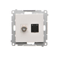 TASFRJ45.01/114 Zásuvka anténní typ F +