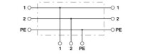 Rozvodka T QPD T 2PE1,5 2X4-9 BK PHOENIX CONTACT 1414711