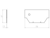 Dělící příčka prpo spojovací krabici průměr 120 mm KAISER 9073-20