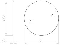 Víko zvukotěsné průměr 92 mm, pod omítku KAISER 1184-69