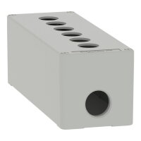 Skříň kovová, Šedá, M25 6 otvorů, 22MM 80X220X77 UL CSA SCHNEIDER XAPD4506