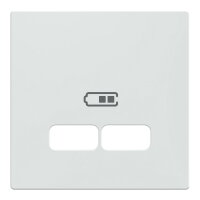 Centrální deska, Merten System M, pro USB nabíječky, active white MEG4367-0325