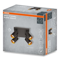 LED SPOT ETERNAL BLACK 4XGU10 PLATE OSRAM 4099854588198