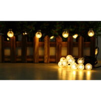 Solární světelný řetěz SOLAR 20x LED 0,06W 1,2V, 2700K GLOBO 36802-20