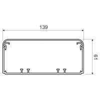 Elektroinstalační kanál Elegant EKE 140x60, bílý, 2 m, karton