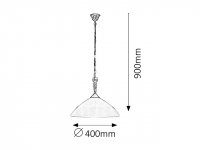 Regina E27 1x 60W IP20 bronz RABALUX 8176