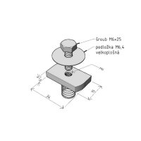Matice obdelníková MSM/M6 ''GZ'' pro ukotvení nosník/stojna ARKYS ARK-218951