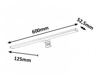 Levon LED 12W IP44 chrom RABALUX 2115