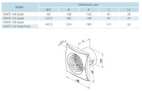 Ventilátor VENTS 100 QUIET Chrome snížená hlučnost 1010302