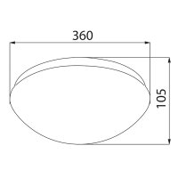 LED svítidlo Cala 18 D, 18 W, 4000 K, IP44, se senzorem MCLED ML-411.226.32.0