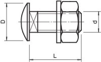 OBO 6406870 Šroub s plochou kulovou hlavou FRS 10x20 A4