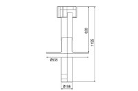Maico 0092.0375 DF 160 S výústka střešní