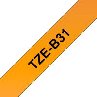 BROTHER TZe-B31, signální oranžová / černá - 1ks