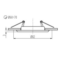 Podhledové bodové svítidlo ARGUS CT-2114-C/M KANLUX 00325