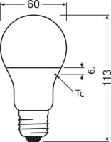 Světelný zdroj LEDVANCE LED Antibacterial Classic 60 8.5 W/6500 K E27