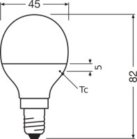 Světelný zdroj LEDVANCE LED Antibacterial Classic 40 4.9 W/2700 K E14