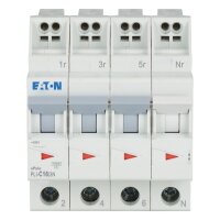 PLI-C16/3N Jistič PLI (bezšroubové svorky nahoře) char C 3+N-pólový 10kA 16A