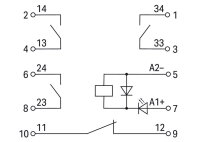 2042-3074 Reléový modul 24 V DC