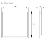 LED panel BACKLIGHT BLM 40W 4000K 4000LM IP40 60x60 BEMKO
