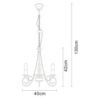Závěsné svítidlo TRUNCATUS mosaz 3xE14, max. 40W 230V GLOBO 69003-3