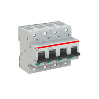S804N-D10 jistič 4P char. D 10A s klecovou svorkou 36kA ABB 2CCS894001R0101