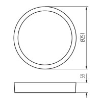 DABER 8-13W CCT B Svítidlo LED KANLUX 39022