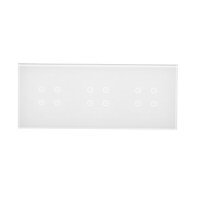 Dotykový panel 3-modulový - 1., 2. a 3. modul se 4 dotykovými poli, perlová/bílá