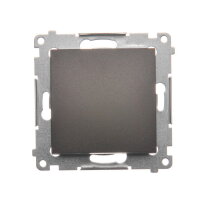 Ovládač zapínací, řazení 1/0, bez piktogramu, 16AX 250V, hnědá matná