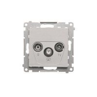 TASK.01/143 Zásuvka anténní R+TV+SAT kon