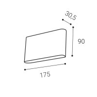 Svítidlo FLAT II L, W 3000K/4000K/5700K nástěnné bílé LED2 5234851