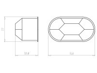 Krabice protipožární pro slabé stěny 7-40mm, do dutých stěn KAISER 9462-94