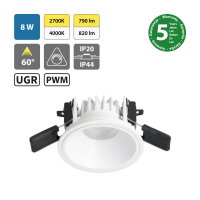 LED podhledové svítidlo Jolly DC 8 UGR,