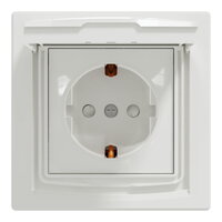 ASFORA Zásuvka SCHUKO 250V 16A, clonky, IP44, bílá SCHNEIDER EPH3100321