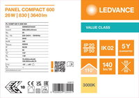LED panel COMPACT 600 26W 830 LEDVANCE 4099854734441